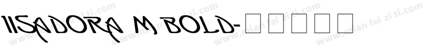 1Isadora M Bold字体转换